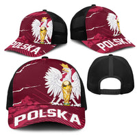 Football 2026 Poland Mesh Trucker Cap Go Polska Eagles