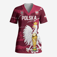 Custom Football 2026 Poland Scrub Top Go Polska Eagles