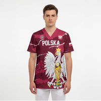 Custom Football 2026 Poland Scrub Top Go Polska Eagles