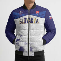 Custom Football 2026 Slovakia Bomber Puffer Jacket Hrabri Sokoli