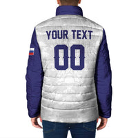 Custom Football 2026 Slovakia Padded Jacket Hrabri Sokoli