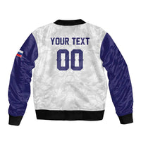Custom Football 2026 Slovakia Sleeve Zip Bomber Jacket Hrabri Sokoli