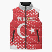 Custom Football 2026 Turkiye Sleeveless Puffer Jacket Turkey Ay-Yıldızlılar