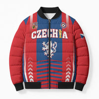 Custom Football 2026 Czechia Bomber Puffer Jacket Czech Republic Proud Lions