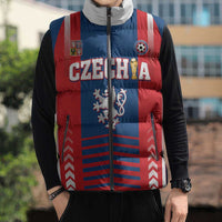 Custom Football 2026 Czechia Sleeveless Puffer Jacket Czech Republic Proud Lions