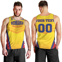 Custom Football Romania Men Tank Top Hai Tricolorii