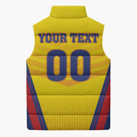 Custom Football Romania Sleeveless Puffer Jacket Hai Tricolorii