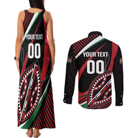 Custom Kenya Rugby Simbas Couples Matching Tank Maxi Dress and Long Sleeve Button Shirt Elevate Your Game