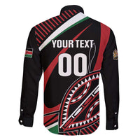 Custom Kenya Rugby Simbas Family Matching Off Shoulder Maxi Dress and Hawaiian Shirt Elevate Your Game