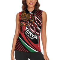 Custom Kenya Rugby Simbas Women Sleeveless Polo Shirt Elevate Your Game