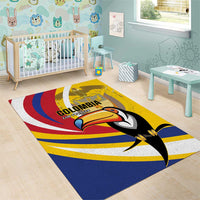 Colombia Rugby Area Rug Los Tucanes Go Champions