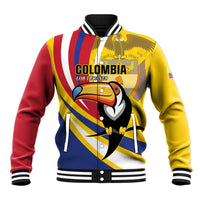 Custom Colombia Rugby Baseball Jacket Los Tucanes Go Champions