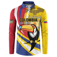 Custom Colombia Rugby Button Sweatshirt Los Tucanes Go Champions