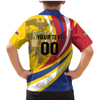 Custom Colombia Rugby Family Matching Mermaid Dress and Hawaiian Shirt Los Tucanes Go Champions