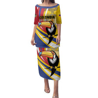 Custom Colombia Rugby Family Matching Puletasi and Hawaiian Shirt Los Tucanes Go Champions