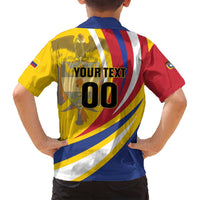 Custom Colombia Rugby Family Matching Summer Maxi Dress and Hawaiian Shirt Los Tucanes Go Champions