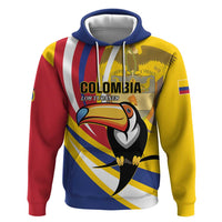 Custom Colombia Rugby Hoodie Los Tucanes Go Champions