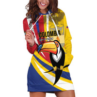 Custom Colombia Rugby Hoodie Dress Los Tucanes Go Champions