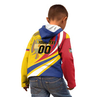 Custom Colombia Rugby Kid Hoodie Los Tucanes Go Champions
