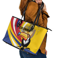 Colombia Rugby Leather Tote Bag Los Tucanes Go Champions