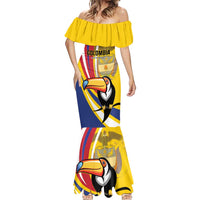 Custom Colombia Rugby Mermaid Dress Los Tucanes Go Champions