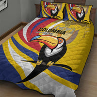 Colombia Rugby Quilt Bed Set Los Tucanes Go Champions