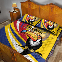 Colombia Rugby Quilt Bed Set Los Tucanes Go Champions