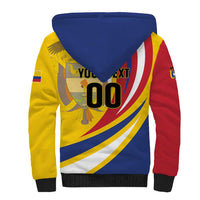 Custom Colombia Rugby Sherpa Hoodie Los Tucanes Go Champions