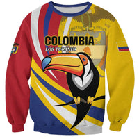Custom Colombia Rugby Sweatshirt Los Tucanes Go Champions