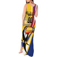 Custom Colombia Rugby Tank Maxi Dress Los Tucanes Go Champions