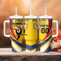 Custom Colombia Rugby Tumbler With Handle Los Tucanes Go Champions