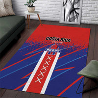 Costa Rica Rugby Area Rug Ticos Go Champions