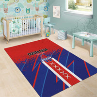 Costa Rica Rugby Area Rug Ticos Go Champions