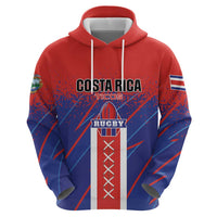 Custom Costa Rica Rugby Hoodie Ticos Go Champions