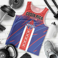 Custom Costa Rica Rugby Men Tank Top Ticos Go Champions