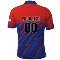 Custom Costa Rica Rugby Polo Shirt Ticos Go Champions