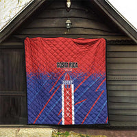 Costa Rica Rugby Quilt Ticos Go Champions
