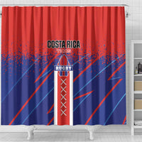 Costa Rica Rugby Shower Curtain Ticos Go Champions