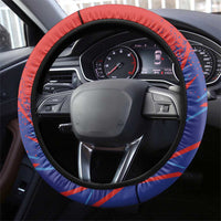 Costa Rica Rugby Steering Wheel Cover Ticos Go Champions