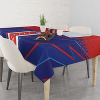 Costa Rica Rugby Tablecloth Ticos Go Champions