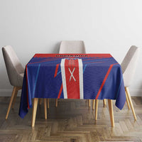 Costa Rica Rugby Tablecloth Ticos Go Champions