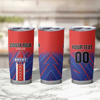 Custom Costa Rica Rugby Tumbler Cup Ticos Go Champions