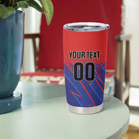 Custom Costa Rica Rugby Tumbler Cup Ticos Go Champions