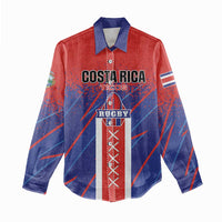 Custom Costa Rica Rugby Women Casual Shirt Ticos Go Champions