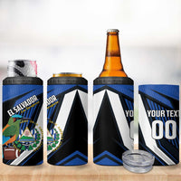 Custom El Salvador Rugby 4 in 1 Can Cooler Tumbler Los Torogoces Go Champions