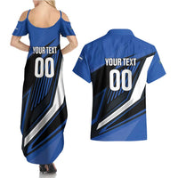 Custom El Salvador Rugby Couples Matching Summer Maxi Dress and Hawaiian Shirt Los Torogoces Go Champions