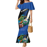 Custom El Salvador Rugby Family Matching Mermaid Dress and Hawaiian Shirt Los Torogoces Go Champions