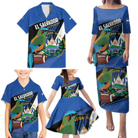 Custom El Salvador Rugby Family Matching Puletasi and Hawaiian Shirt Los Torogoces Go Champions