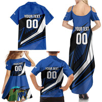 Custom El Salvador Rugby Family Matching Summer Maxi Dress and Hawaiian Shirt Los Torogoces Go Champions