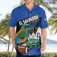 Custom El Salvador Rugby Hawaiian Shirt Los Torogoces Go Champions